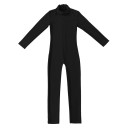 Flickors dansoverall med lång ärm och ståkrage, enstyckad trikå, polyester och elastan, för balett, gymnastik och dans 11