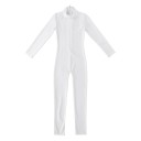 Flickors dansoverall med lång ärm och ståkrage, enstyckad trikå, polyester och elastan, för balett, gymnastik och dans 14