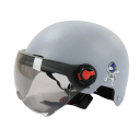 Flip-up halv motorcykel hjelm Beskyttelseshjelm til scooter eller motorcykel Behagelig at have på Ventilationshuller Stilfuldt look 3