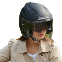 Flip-up motorcykelhjelm med dobbelt visir Integrerede solbriller ABS-materiale Ventilation Sikkerhedsspænde 1