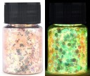 Flitros luminosos para resina epóxi Pigmentos para brilhar no escuro Cores metálicas Efeitos UV Cores neon para enchimentos, decorações 14