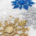 Flocons de neige décoratifs 6 pcs 1