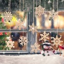 Flocons de Noël en bois 50 pcs 3
