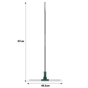Floor Squeegee 97 x 48.5 cm 180° Rotating Floor Squeegee with Long Handle Flexible Cleaning Squeegee for Water and Dust in Bathroom and Kitchen 2