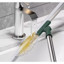 Floor Squeegee with Adjustable Length 101 x 48.5 cm 180° Rotating Head Floor Squeegee with Telescopic Handle for Cleaning Bathrooms and Kitchens 3