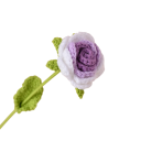 Flor de rosa de duas cores em lã com caule decorativo, flor têxtil para vaso, arranjos e decoração de interiores 3