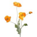 Flor decorativa artificial em caule 60 cm tecido e plástico flores realistas para arranjos em vaso e decoração de interiores 10