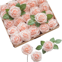 Flor decorativa Rosa artificial para decoração 25 unid 17 x 7,8 cm 10