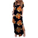 Floral Dress with Short Sleeves 2