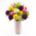 Flores artificiais 5 pcs 1