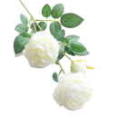 Flores artificiais para decoração 3 pcs Sada de peónias artificiais Flores decorativas 2