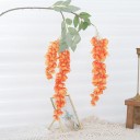 Flores colgantes artificiales ramas decorativas 93 cm seda para bodas, interiores, arcos y decoración de paredes 4