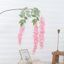 Flores colgantes artificiales ramas decorativas 93 cm seda para bodas, interiores, arcos y decoración de paredes 2
