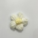 Flores de croché decorativas 4 cm 10 pcs aplicações de poliéster para scrapbook e decorações têxteis 5