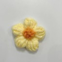Flores de crochet decorativas têxteis 4 cm 10 pcs aplicações em poliéster para artesanato costura scrapbook e decoração 12