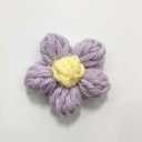 Flores de crochet decorativas têxteis 4 cm 10 pcs aplicações em poliéster para artesanato costura scrapbook e decoração 7