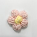 Flores tejidas a mano decoración textil 4 cm 10 unidades aplicaciones de poliéster para manualidades costura scrapbook y decoración 15