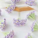 Flori decorative artificiale buchețele mici 7 cm decoratiuni din mătase pentru coroane aranjamente decorative de nuntă interior 8