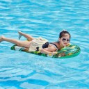 Flotteur de piscine gonflable 107 × 48 cm Motif fruits tropicaux PVC Matelas flottant pour l'eau Accessoire de relaxation gonflable compact 2