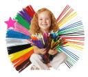 Fluffy Modelling Wires for Children Aged 3 Years and Up Flexible Plush Wires for Creating Animals and Flowers Length 30 cm Pack of 100 Creative Set 3