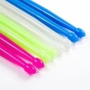Fluorescenčné bicí paličky 41,5×1,4 cm pár bubenických paličiek svietiacich rôznych farieb odolných pre hranie na bicí súpravy a hudobné 10