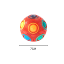 Fluorescenční antistresový puzzle míč 7 cm Duhová koule na spojování barev Relaxační hračka Stresová pomůcka ABS materiál 2