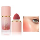 Flüssiger Rouge für Gesicht und Lippen 6,5 ml 71 x 26 mm Wasserfester matter Rouge in Tube mit Schwammapplikator langanhaltender Effekt 6