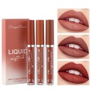 Flüssiges Lippenstift-Set, ultramatter, wasserfester Lippenstift, langanhaltender Lippenstift, 3-tlg 1