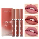 Flüssiges Lippenstift-Set, ultramatter, wasserfester Lippenstift, langanhaltender Lippenstift, 3-tlg 2