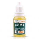 Fluxo de soldadura para alumínio 10 ml Sem necessidade de lavagem Frasco 6 x 2,1 cm Para aço inoxidável, cobre, níquel e chapa galvanizada Amarelo 1