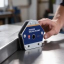 FM2-M Welding Magnet Hexagonal 6 Angles from 30 to 105 Degrees Load Capacity 50 kg Dimensions 12.9 x 11.1 x 2.1 cm Blue 4