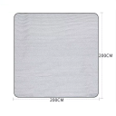 Fodera in alluminio doppio lato 2x2 m Tappetino isolante impermeabile da campeggio 2,5 mm Schiuma PVC Tappetino da spiaggia per tende Picnic Casa 6