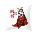 Fodera per cuscino di Natale Cane 13