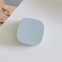 Fodral för kontaktlinser med spegel och tillbehör storlek 7 x 7 x 2,5 cm plast färgglatt pastellfärgat fodral för resor 8