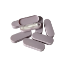 Fodral för tillbehör till kontaktlinser kompakt storlek 5,2 × 1,8 × 1 cm plastfärgad mini fodral för resor 4