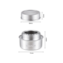 Fogareiro de álcool em liga de alumínio 71 x 43 mm Fogareiro portátil com tampa Fogareiro ultraleve a álcool para campismo Caminhada 26 g 4