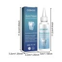 Fogkrém az íny védelmére és a fogak tisztítására 30 ml-es adagolóval ellátott üvegben, kék-fehér csomagolás a mindennapi szájápoláshoz 2