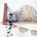 Foglia di legno intagliata 4