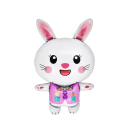 Foil Balloon 63 x 38 cm in the Shape of a Rabbit Inflatable Decoration for Birthday Parties, Weddings, Children's Events and Themed Parties 2