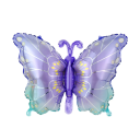 Foil Balloon 79 x 52.5 cm Large Butterfly Shaped Balloon Party Decoration for Birthday Celebrations Children's Party Decoration Helium and Air 3