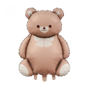 Foil Balloon 89 x 65 cm in the Shape of a Bear Inflatable Decoration for Birthday Celebrations, Valentine's Day, Children's Parties and Themed Events 1