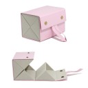 Foldable Case for 4x Glasses 16.5 x 10.5 x 10.6 cm Leather Foldable Glasses Case with Fleece Elegant Travel Protection 4