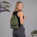 Foldable Drawstring Backpack 44 x 36 cm Lightweight Sports Bag Made of Oxford with Zip Pocket Unisex For Gym and Trips 2