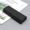 Foldable Glasses Case 15.6 x 6.1 x 3 cm Hard Protective Case Made of Artificial Leather for Sunglasses and Prescription Glasses 2