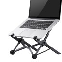 Foldable Laptop Stand 15 x 15 cm Portable with Adjustable Height and Viewing Angle Universal for Laptops and Various Devices Black 2