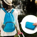 Foldable Nylon Travel Backpack Folds into a Small Package Zippered Front Pocket and Two Side Mesh Pockets Dimensions 30.5 x 16 x 42 cm 7