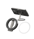 Foldable Round Magnetic Phone Holder 6.35 x 5.8 cm Compact Mobile Stand Universal Magnetic Grip 3