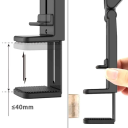 Foldbar justerbar 360° roterende telefonholder bærbar stativ til fly- og togrejser mobilholder 5