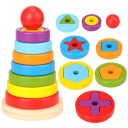 Foldbar pyramide, farvet 1