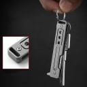 Foldbar titanskalpel 13,4 cm med 10 reserveblade Præcisionsskæreværktøj Hobbyskalpel Håndværk Modelbygning EDC-udstyr 4